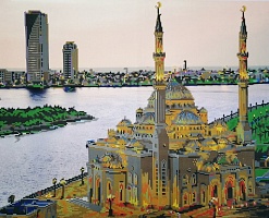 Канва для вышивания бисером "Мечеть" Светлица 38х48