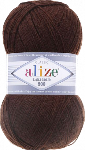 Alize Lanagold 800 - 26 Коричневый