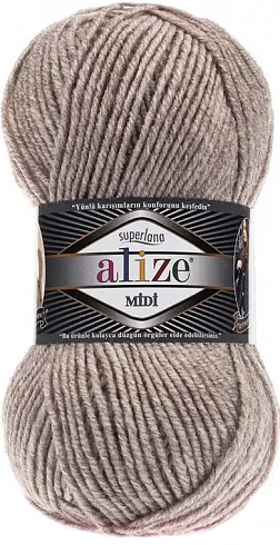 Alize Superlana Midi - 207 бежевый меланж