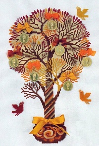 Набор для вышивания крестом "Денежное дерево" Риолис 21х30