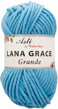 Пряжа из Троицка Lana Grace Grande - 0300 Светло-голубой