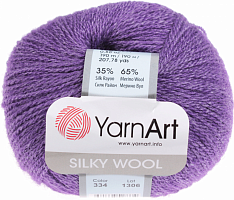YarnArt Silky Wool - 334 фиолетовый