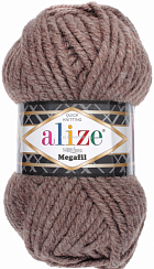 Alize Superlana Megafil - 240 коричневый меланж