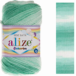 Alize Sekerim Bebe Batik - 6317 бело-мятно