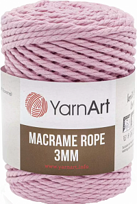 YarnArt Macrame Rope 3 мм - 762 Холодный розовый