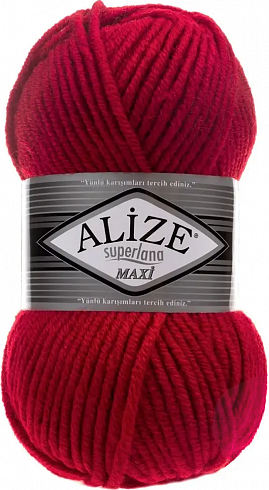 Alize Superlana Maxi - 56 Красный
