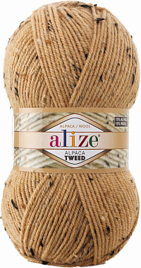 Alize Alpaca Tweed - 262 Светло-бежевый
