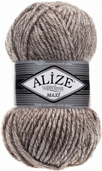 Alize Superlana Midi - 803 коричневый меланж