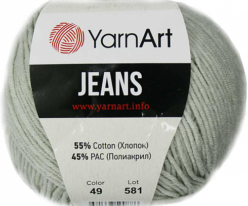 YarnArt Jeans - 49 светло серый
