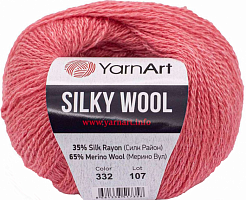 YarnArt Silky Wool - 332 коралл