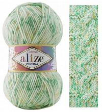 Alize Verona Colormix - 7704 зелёный