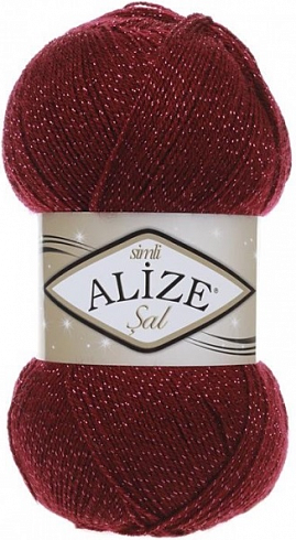 Alize Sal Simli - 57 Бордовый