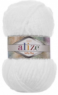 Alize Softy Plus Baby - 55 белый