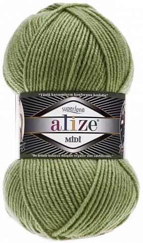 Alize Superlana Midi - 620 зеленый