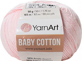YarnArt Baby Cotton - 410 Нежно-розовый