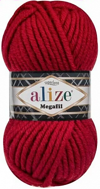 Alize Superlana Megafil - 56 красный