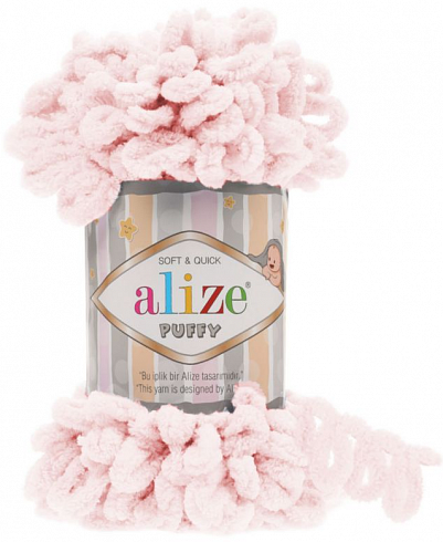 Alize Puffy  - 639 нежно-розовый