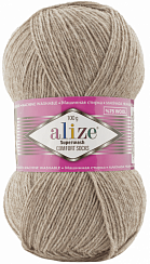 Alize Superwash - 207 коричневый меланж