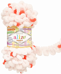 Alize Puffy Color - 6490 роз-красный
