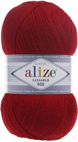 Alize Lanagold 800 - 56 красный