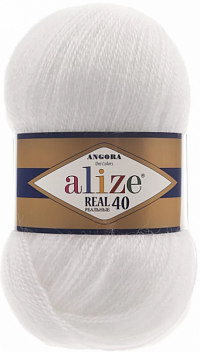 Alize Angora Real 40 - 55 Белый