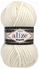 Alize Superlana Megafil - 62 молочный