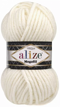 Alize Superlana Megafil - 62 молочный