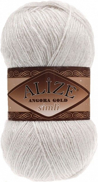 Alize Angora Gold Simli - 599 молочный