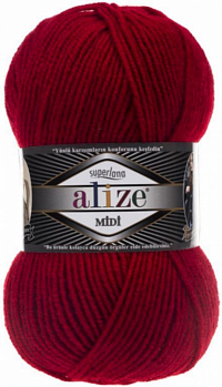 Alize Superlana Midi - 56 красный