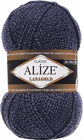 Alize Lanagold Classic - 901 синий меланж