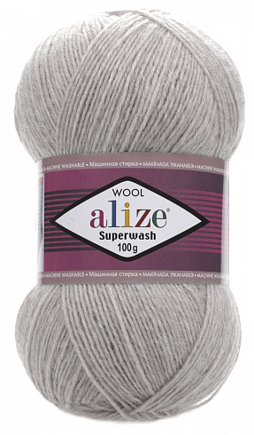 Alize Superwash - 21 серый
