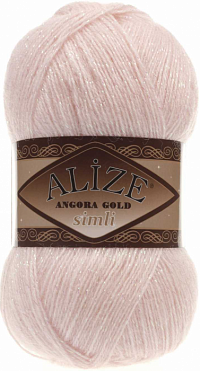 Alize Angora Gold Simli - 271 Жемчужно-розовый
