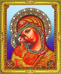 Алмазная мозаика Богородица Казанская 40х50