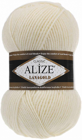 Alize Lanagold Classic - 01 Кремовый