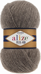 Alize Angora Real 40 - 553 Коричневый меланж