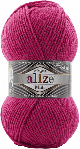 Alize Superlana Midi - 149 малиновый
