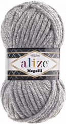 Alize Superlana Megafil - 21 Серый меланж