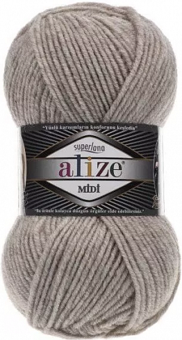 Alize Superlana Midi - 152 бежевый меланж