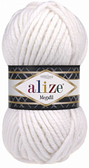 Alize Superlana Megafil - 55 белый
