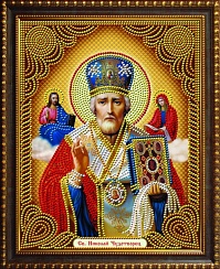Алмазная мозаика Св.Николай Чудотворец 27х33