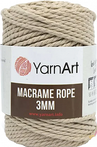YarnArt Macrame Rope 3 мм - 753 Бежевый