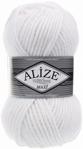 Alize Superlana Maxi - 55 Белый