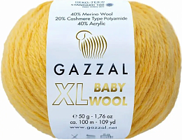 Gazzal XL Baby Wool - 812 желтый