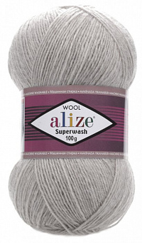Alize Superwash - 21 серый