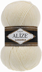 Alize Lanagold Classic - 01 Кремовый