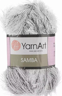 Yarn Art Samba - А64 бело-черная
