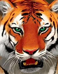 Алмазная мозаика "Тигр"15*21 см