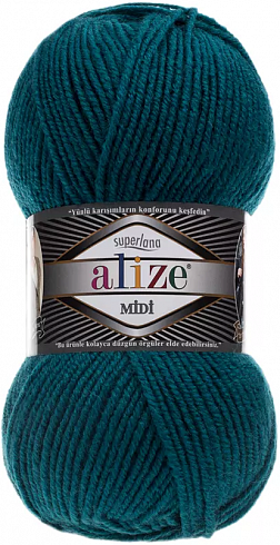 Alize Superlana Midi - 212 изумруд