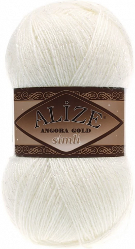 Alize Angora Gold Simli - 62 молочный