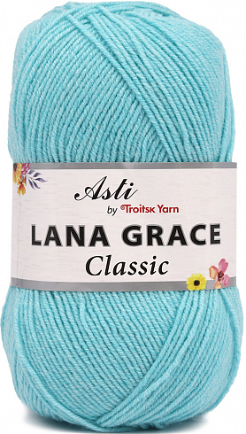 Пряжа из Троицка Lana Grace Classic - 0300 светло-голубой